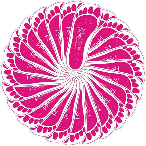 Pairs(400feets) Spray Tan Feet Pads Protectors in Pink Color For