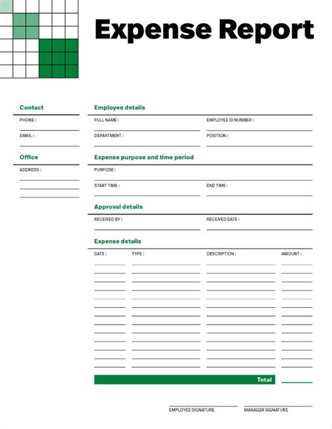 Free Downloadable Expense Report Template And How To Use It Adobe Acrobat