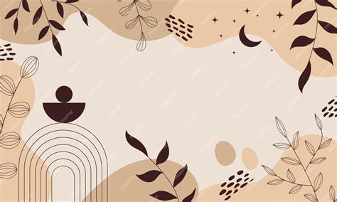 Premium Vector | Aesthetic background Boho background Boho and ...