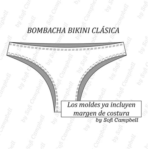 Molde Digital Bikini Cl Sico Para Imprimir En Hoja A En Venta En Col N Entre R Os Por S Lo