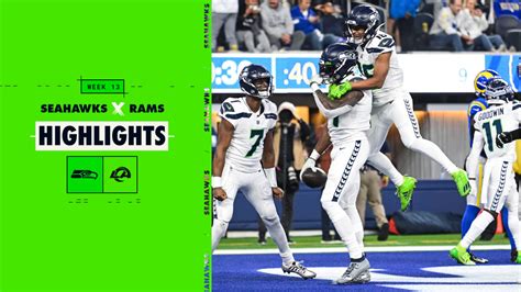 2022 Week 13 Seahawks At Rams Game Highlight