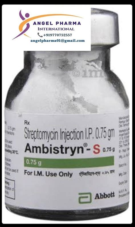 Streptomycin Injection 1g 1000mg At Rs 50 Piece Streptomycin