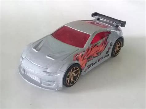 Hot Wheels Heat Fleet 12 Nissan 350z Silver W Flames MercadoLibre