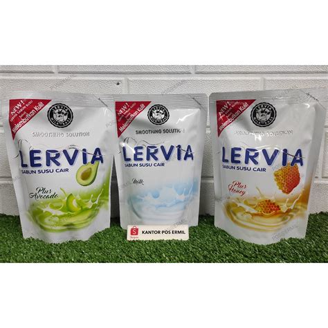 Jual Lervia Sabun Cair Ml Pouch Shopee Indonesia