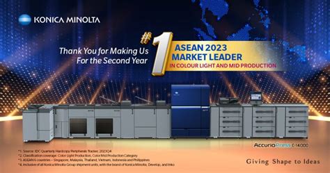 konica minolta  named asean  market leader  colour light