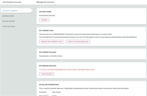 Kerika: Upgrading your Account