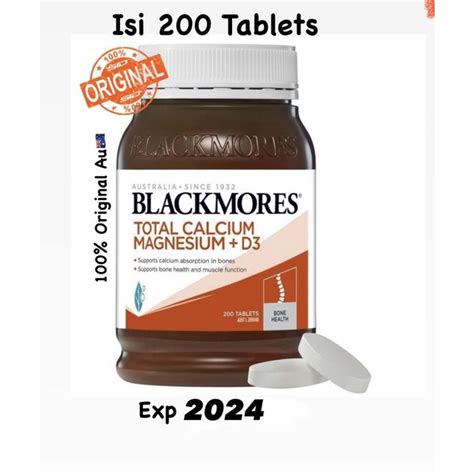 Jual Blackmores Total Calcium Magnesium D3 125 Tablets Bone Health