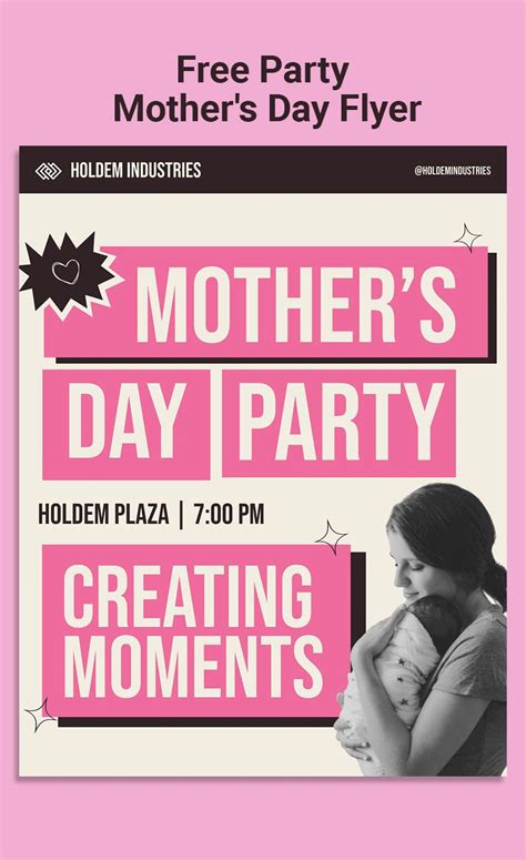 Party Mother S Day Flyer In Eps Illustrator Psd Png Svg Word