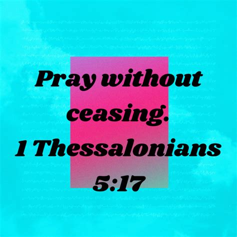 Thessalonians Pray Without Ceasing King James Version Kjv