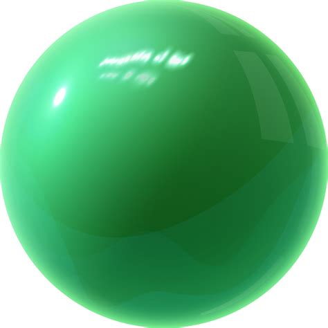 Green Glossy Ball 11421315 Png