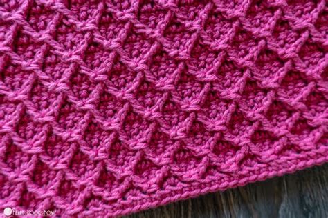 How To Crochet The Diamond Stitch Heart Hook Home