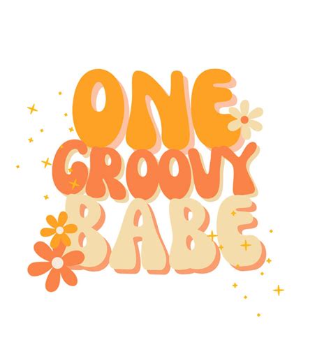 One Groovy Babe Sublimation File First Birthday Etsy