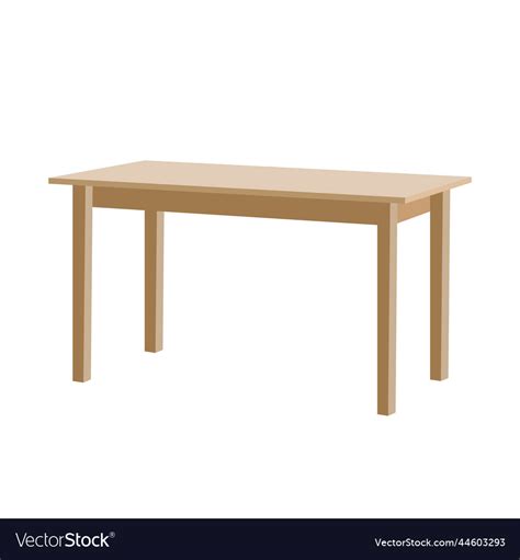 Realistic wooden table on transparent background Vector Image