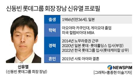 피플and 롯데가 3세 신유열 한국 롯데 첫발본격 경영수업