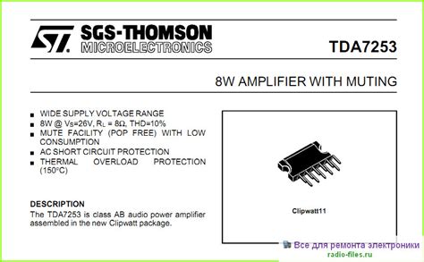 TDA7253 datasheet
