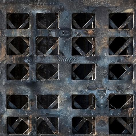 grungy metal grate texture premium ai generated image