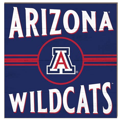 Arizona Wildcats 10 X 10 Retro Team Sign