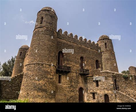 fasil ghebbi royal enclosure  fasilides castle  gondar ethiopia