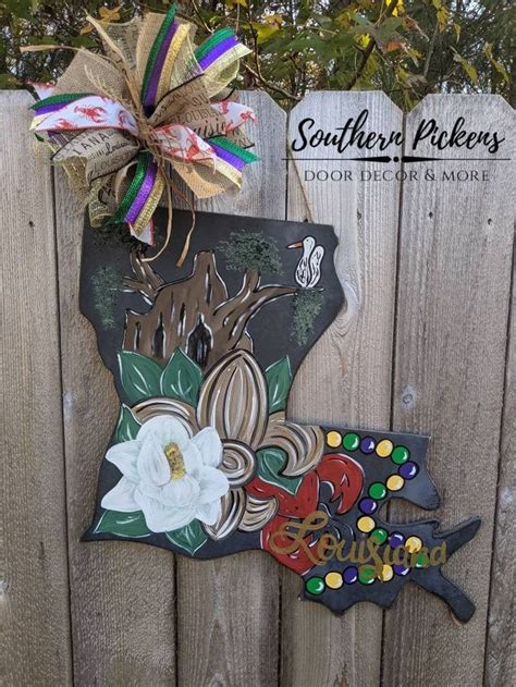 Louisiana Culture Door Hanger Etsy Louisiana Culture Door Hangers