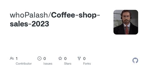 Github Whopalashcoffee Shop Sales 2023