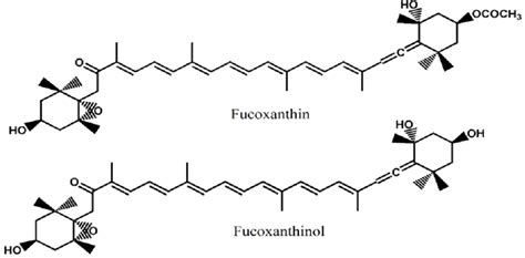 The Structures Of Fucoxanthin And Fucoxanthinol The Structures Of