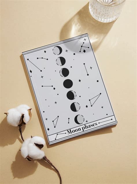 Moon Phases Tarot Card Digital Print Etsy