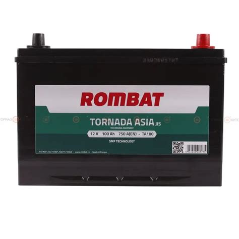 Купить Аккумулятор ROMBAT Tornada Asia 12V 100Ah Asia (плюс справа ...
