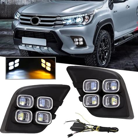 Buy Vgetting Led Daytime Running Lights For Toyota Hilux Vigo Revo