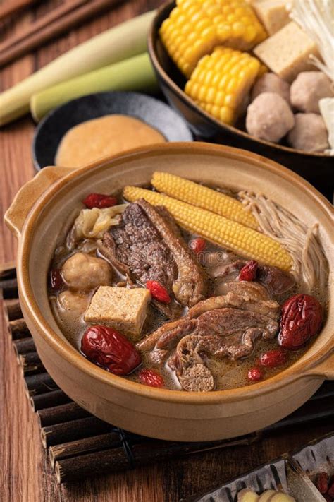 Delicious Ginger Duck Hot Pot In Taiwan Stock Photo Image Of Chinese Goji 233370482