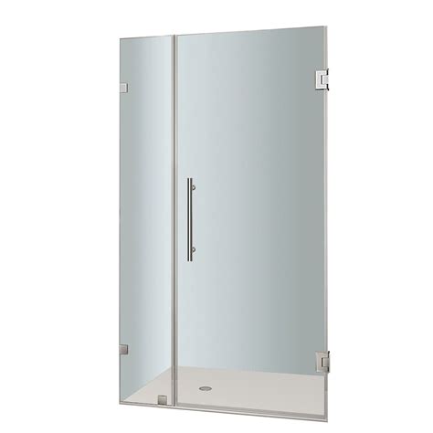 Aston Nautis 31 In X 72 In Completely Frameless Hinged Shower Door In