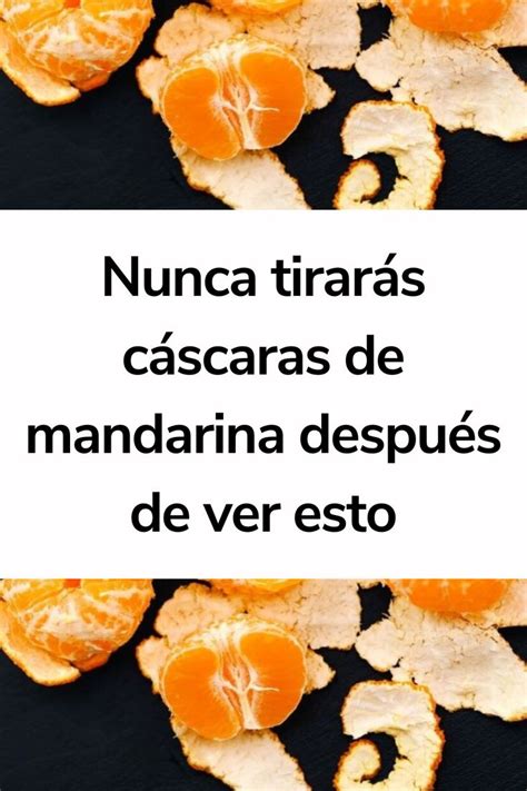 Nunca Tirar S C Scaras De Mandarina Despu S De Ver Esto En