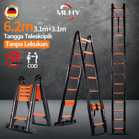 Jual Readymlhy Tangga Teleskopik Tanpa Lekukan M Aluminium