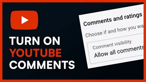 How To Turn On Comments On Youtube Enable Youtube Comments 2022