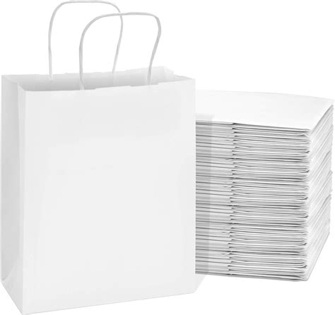 Amazon Prime Line Packaging 8x4x10 400 Pack Small White Kraft