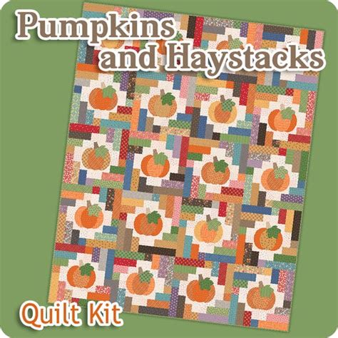 Pumpkins And Haystacks Quilt Kit Featuring Autumn By Lori Holt Fat Quarter Shop