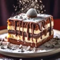 Онлайн пазл «Пирожное тирамису»