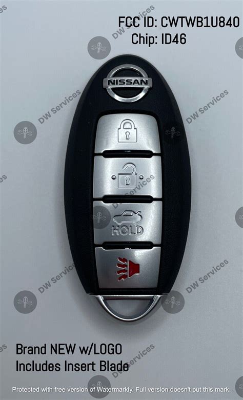 NEW Nissan SENTRA VERSA 4 Button Proximity Remote SMART Key