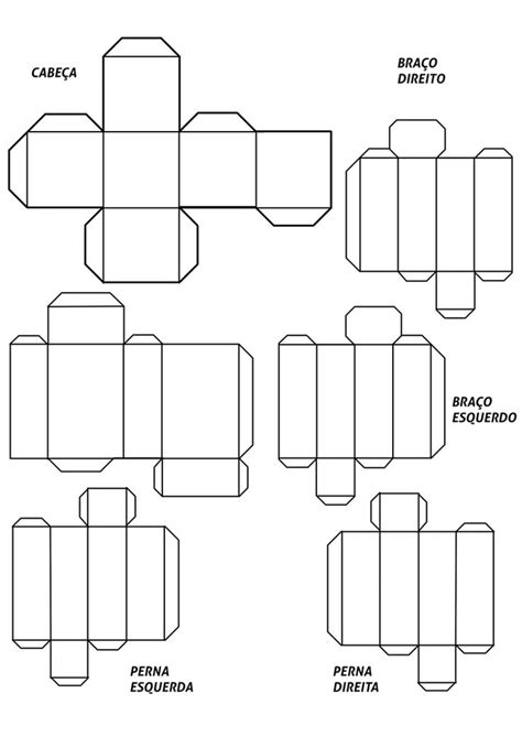 Plantilla Papercraft Para Hacer Un Muñeco Movible De Papel In 2024