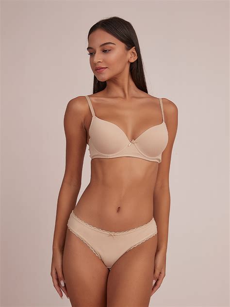 BIKINI ALGODÓN PACK X2 NUDE Guapa