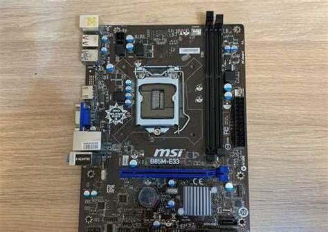 Материнская плата MSI B85M-E33. Сокет 1150. На зап | Festima.Ru ...