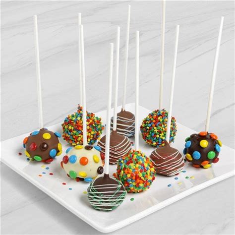 Birthday Cake Pops by GourmetGiftBaskets.com