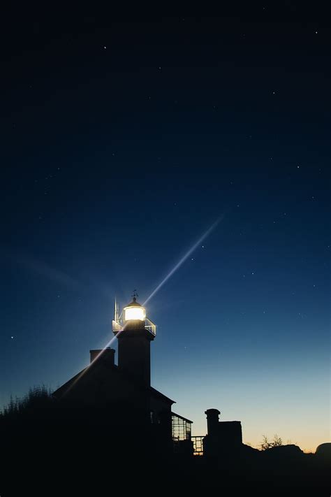 HD wallpaper: lighthouse shining at night, architecture, building, outdoors | Wallpaper Flare