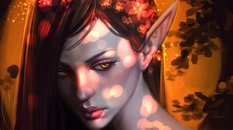Fantasy Artwork Art Elf Elves Girl Girls Women Wallpapers Hd