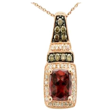 Grand Sample Sale Pendant Featuring Raspberry Rhodolite Chocolate