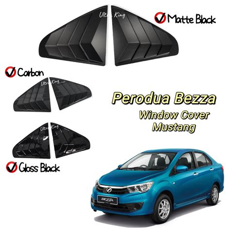 Perodua Bezza Window Cover Mustang Rear Side Window Cover 2016 2022