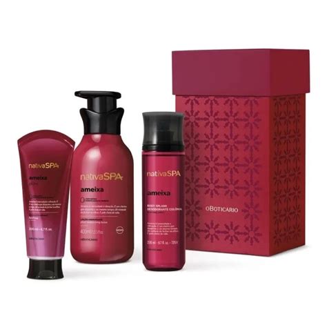 Kit Presente Nativa SPA Ameixa 3 Itens O Boticario Shopee Brasil