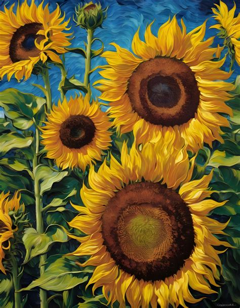 sunflower art illustration  stock photo public domain pictures