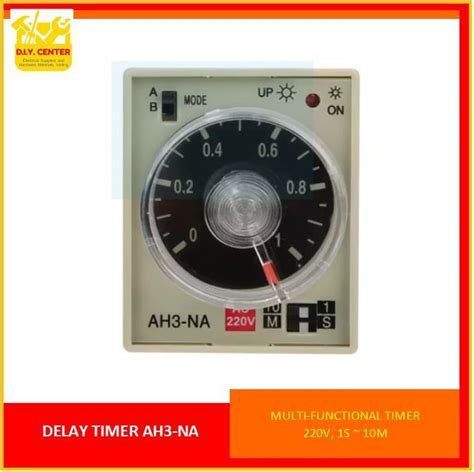 AC 220V AH3-NA On-Delay Timer Relay Switch Multi-Time Period Adjustable ...