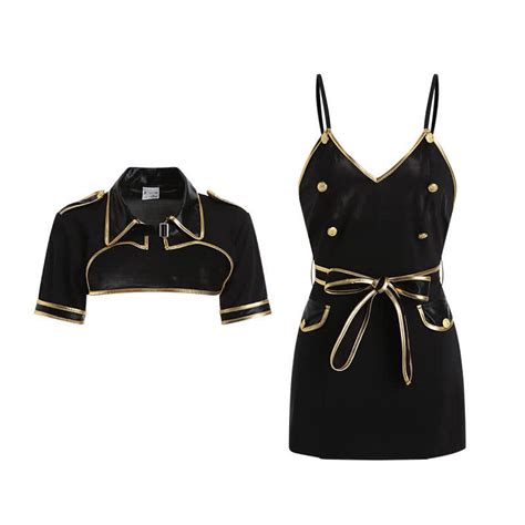 Cosplay Policewoman Uniform Lingerie Set Inheadset