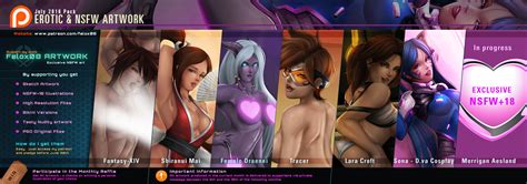 Patreons July Pack By Felox Hentai Foundry